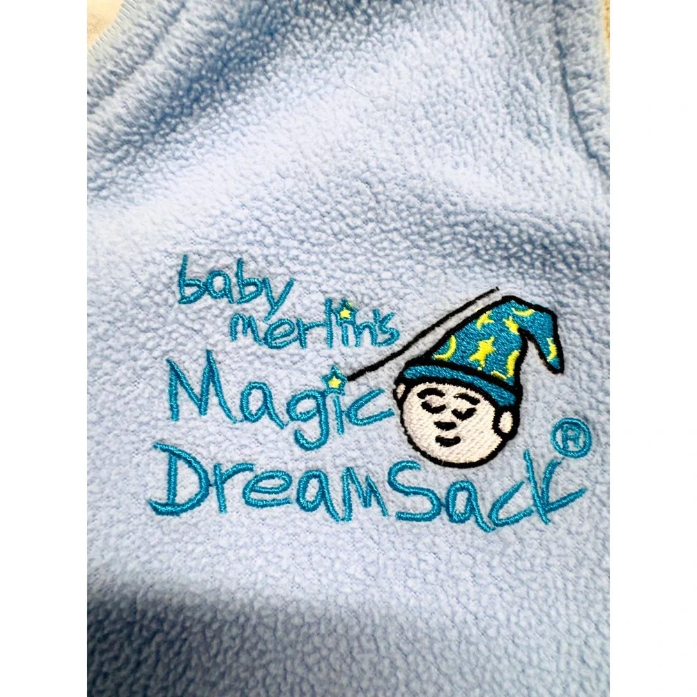 Baby Merlin's Magic Dream Sack Wearable Blanket Blue Fleece Small 6-12 Months